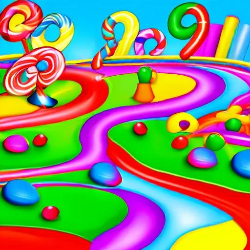 Image similar to candy land