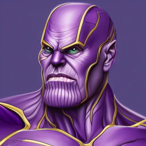 Prompt: Thanos wearing makeup, hyperdetailed, artstation, cgsociety, 8k