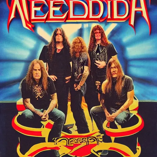 Prompt: megadeth, poster, band,