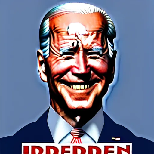 Prompt: : president biden with occulas, digital art, illustration, art station