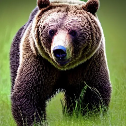 Prompt: cybernetically!!!! enhanced!!!! grizzly bear, photo, detailed, 4k