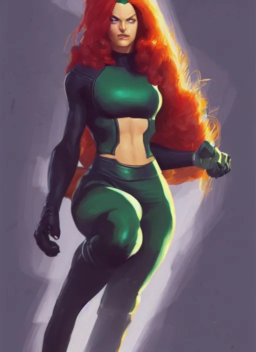 Image similar to very detailed masterpiece painting of rogue from x - men : the animated series ( 1 9 9 2 ), portrait, artstation, concept art by greg rutkowski