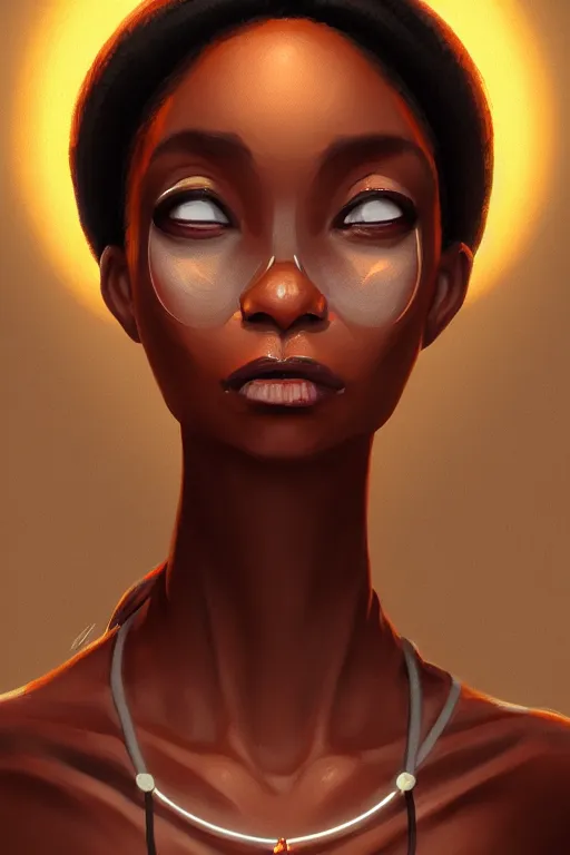 Prompt: a portrait of humanization of gloria from madagascar, grim - lighting, high - contrast, intricate, elegant, highly detailed, digital painting, artstation, concept art, smooth, sharp focus, illustration