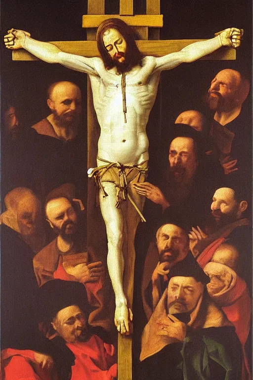 Prompt: “ the painting ‘ garfield crucified ’ by diego velazquez ”