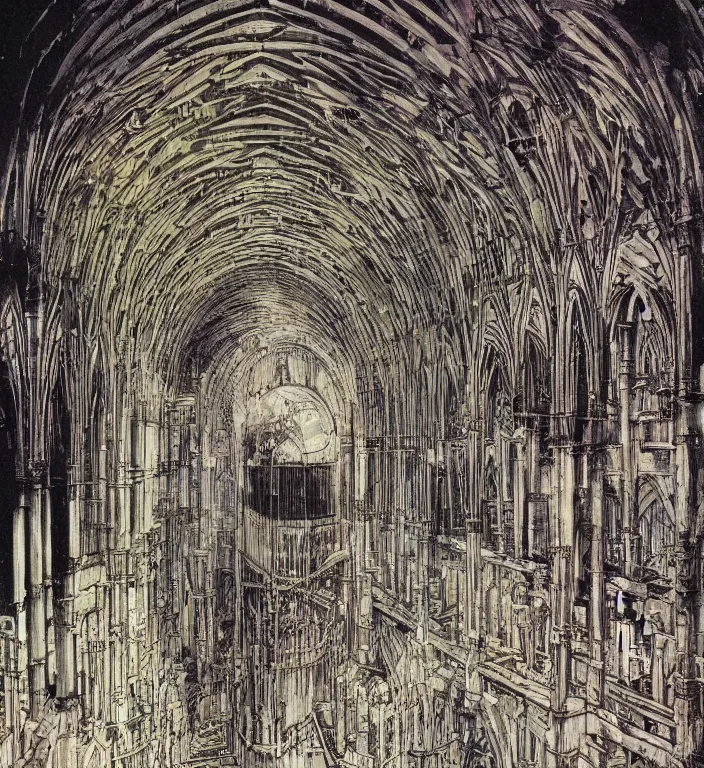 Image similar to underground cathedral by katsuhiro otomo