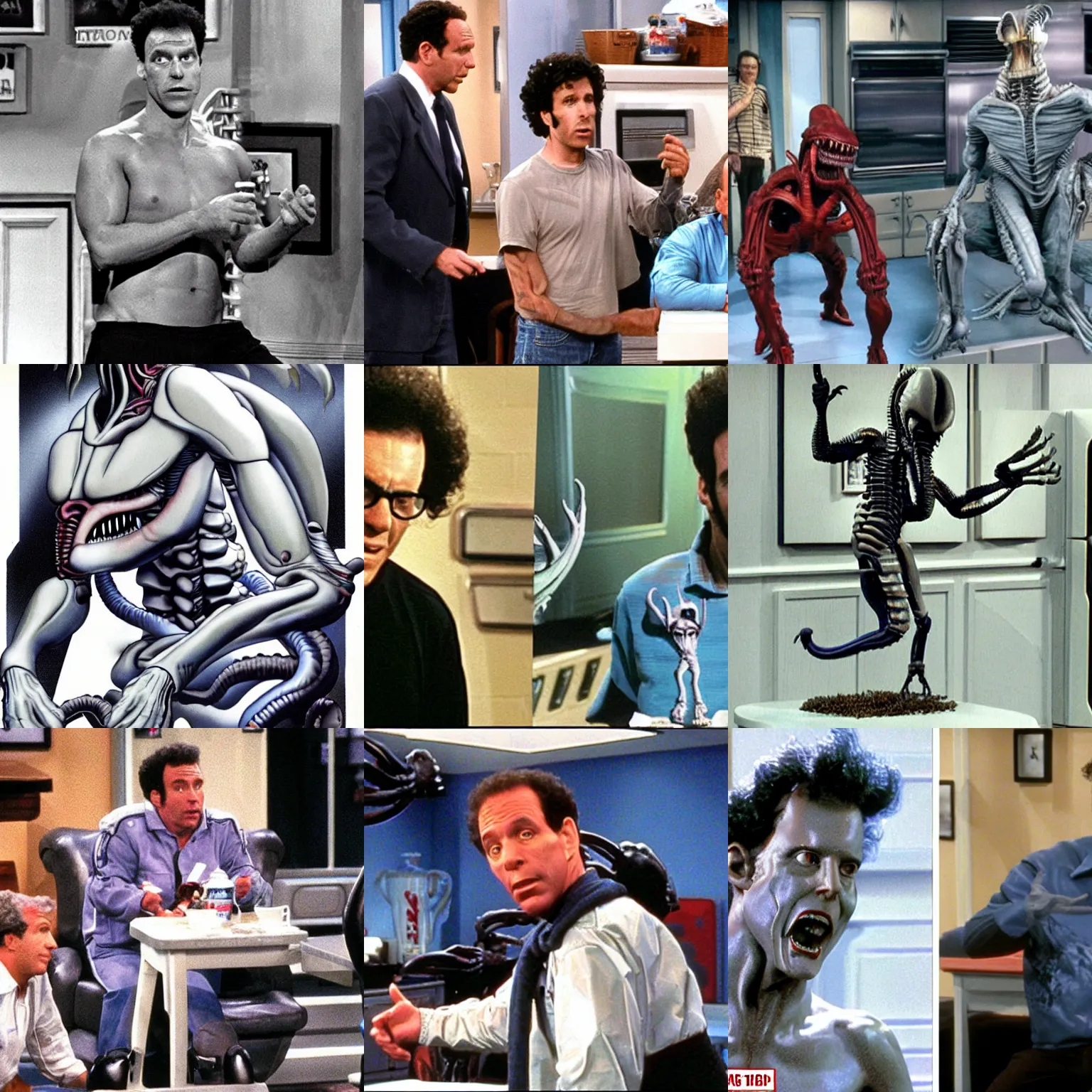 Prompt: xenomorph in seinfeld