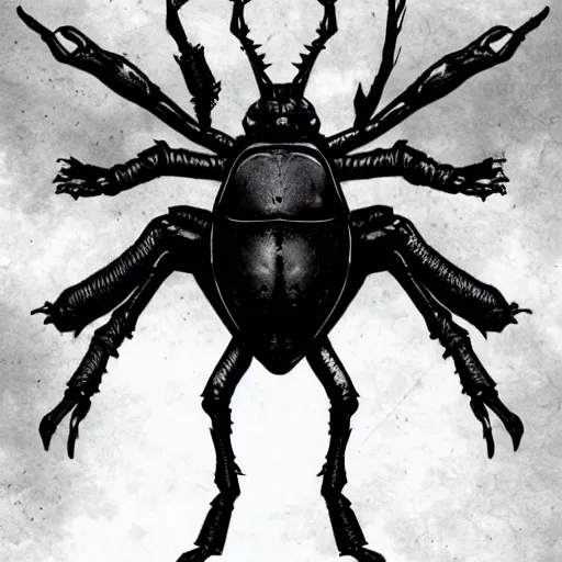 Image similar to Beetle Boss (bloodborne style)