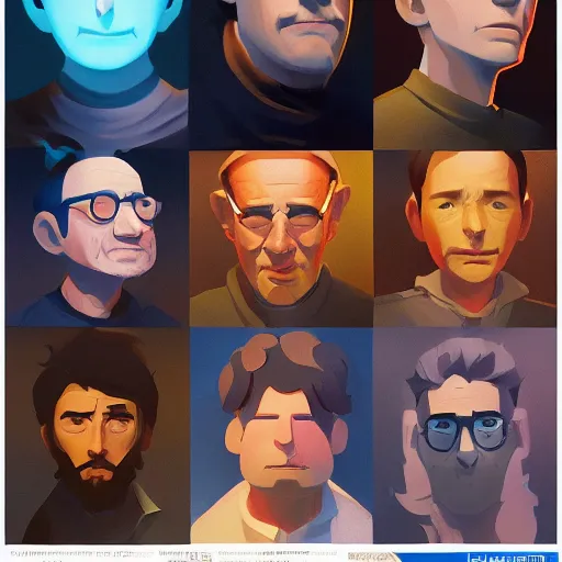 Image similar to face icon stylized minimalist steven spielberg, loftis, cory behance hd by jesper ejsing, by rhads, makoto shinkai and lois van baarle, ilya kuvshinov, rossdraws global illumination