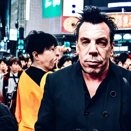 Image similar to Till Lindemann on Shibuya Scramble Crossing