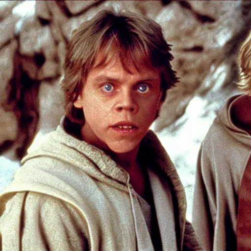 prompthunt: mark hamill meets young mark hamill for the first time