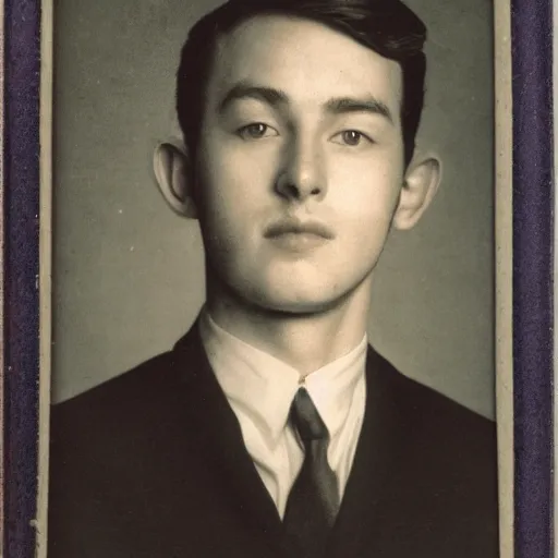Prompt: young man, portrait photo