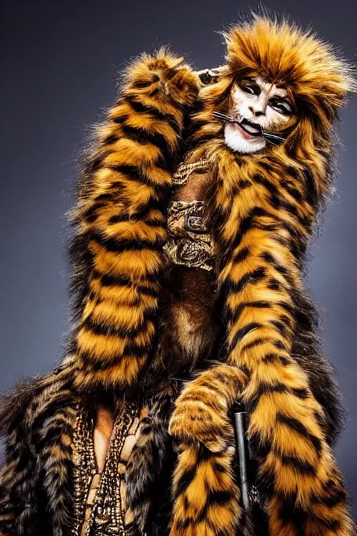 Image similar to 📷 rum tum tugger, portait