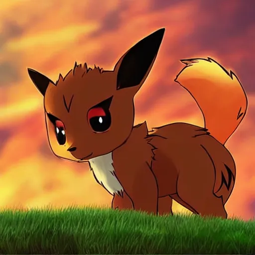 I got bored and made a pre evolution to eevee called Evou, I based it off a  fennec fox and a pomeranian : r/pokemon