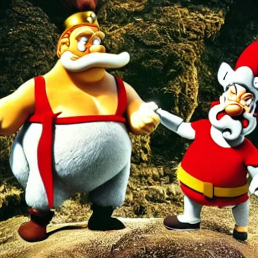 Prompt: asterix & obelix