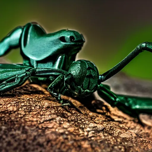 Image similar to national geographic photo of scyther, pokemon in the wild, intricate, portrait, 8 k highly professionally detailed, hdr, award winning