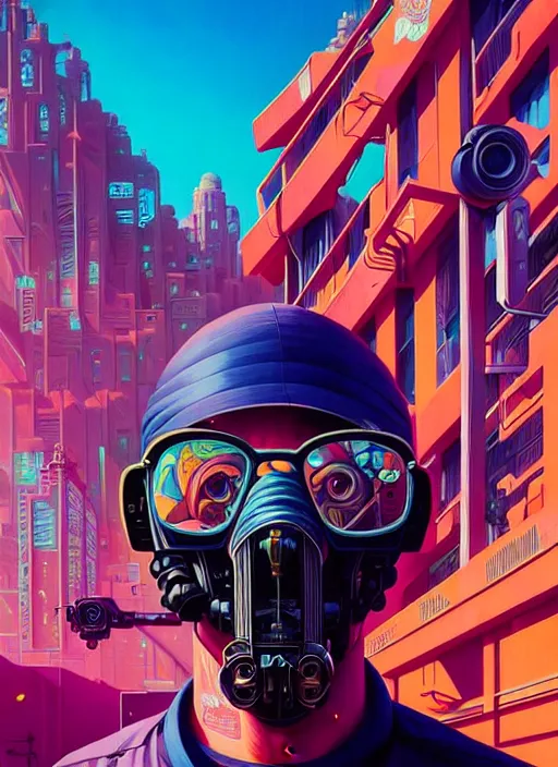 Image similar to high quality high detail portrait of a diesel punk in a futuristic city, tristan eaton, victo ngai, artgerm, rhads, ross draws, hyperrealism, intricate detailed