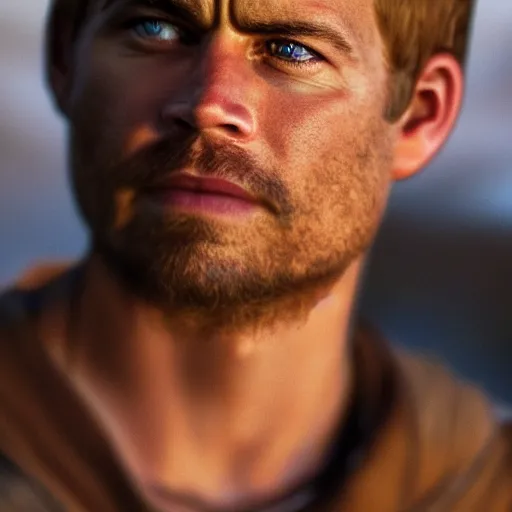 Prompt: Paul Walker as anakin skywalker, 50mm photo, soft light, highly detailed, motion blur, trending on artstation