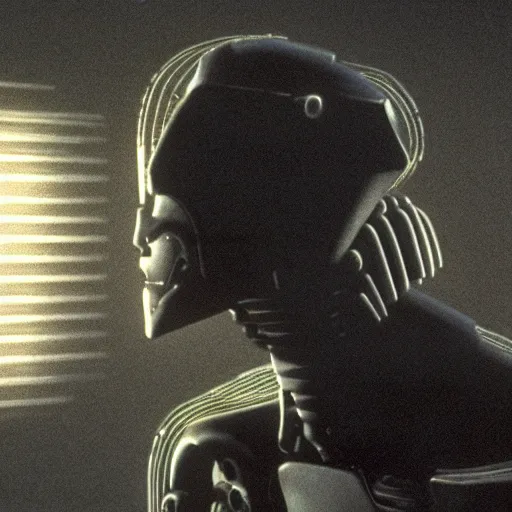 Image similar to movie still of a cyborg, cinematic composition, cinematic light, by alejandro jodorowsky and david lynch