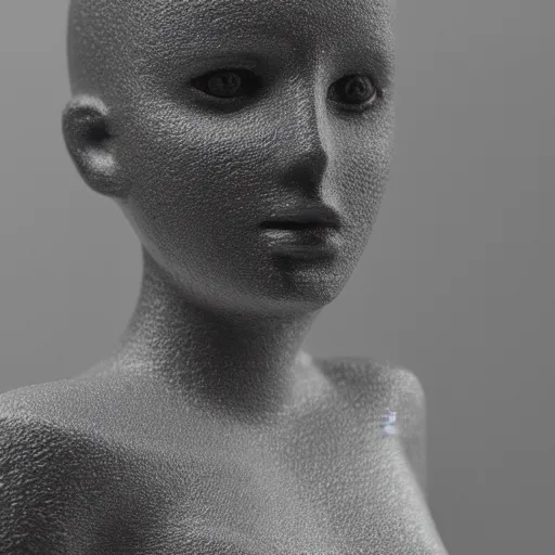 Image similar to a beautiful female made out of plastic, 5 0 mm lens, f 1. 4, sharp focus, ethereal, emotionally evoking, head in focus, volumetric lighting, 8 k