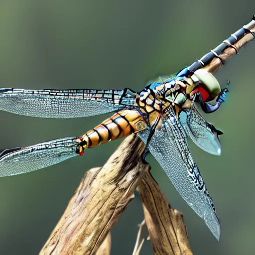 Image similar to common whitetail dragonfly photorealistic 4K