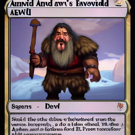 Image similar to andew the giant as a dwarf