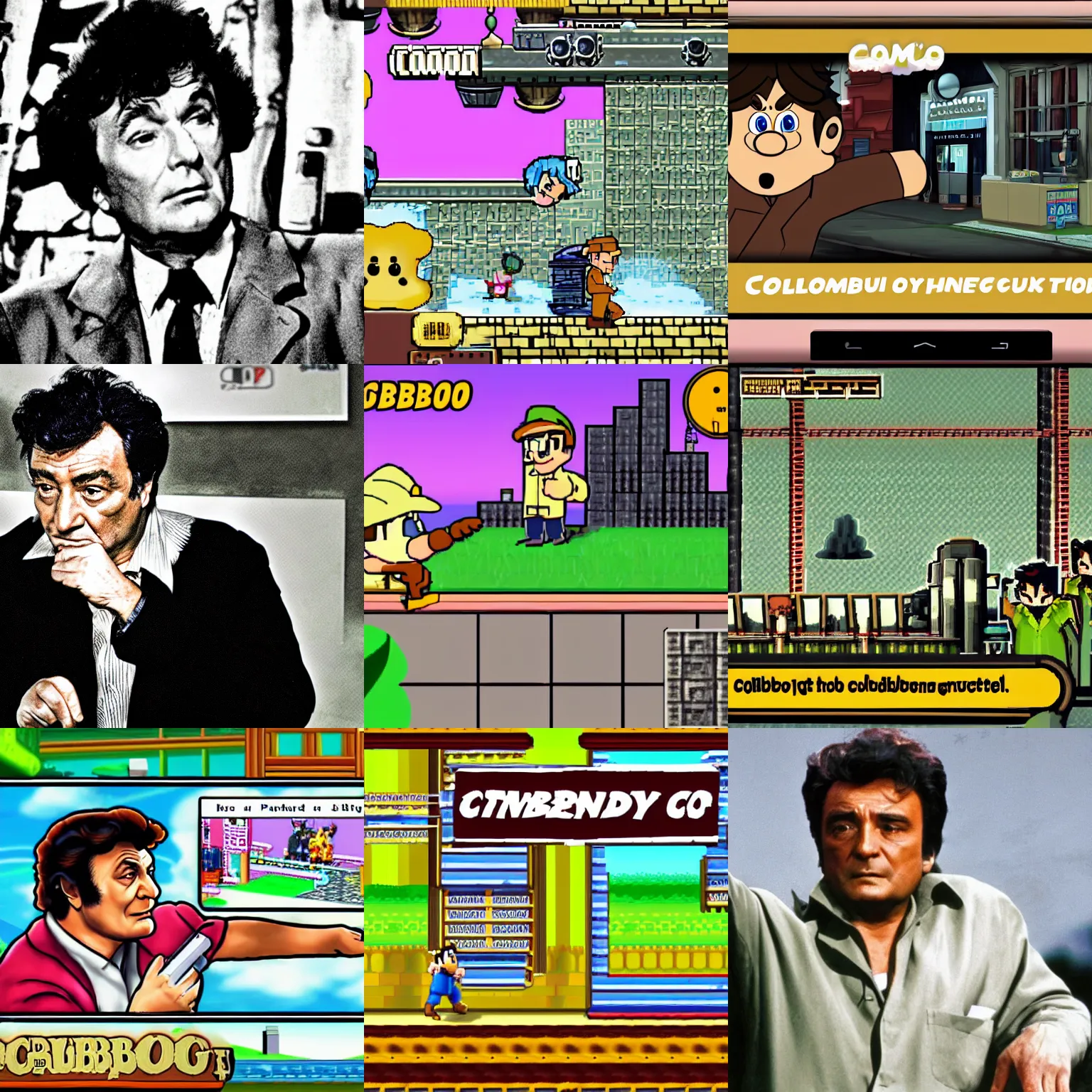 Prompt: a screenshot of columbo for the nintendo