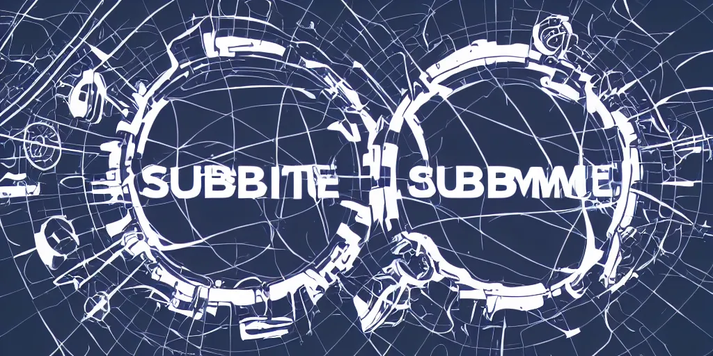 Image similar to logo for the company subsume, high tech, futuristic, scifi, horror