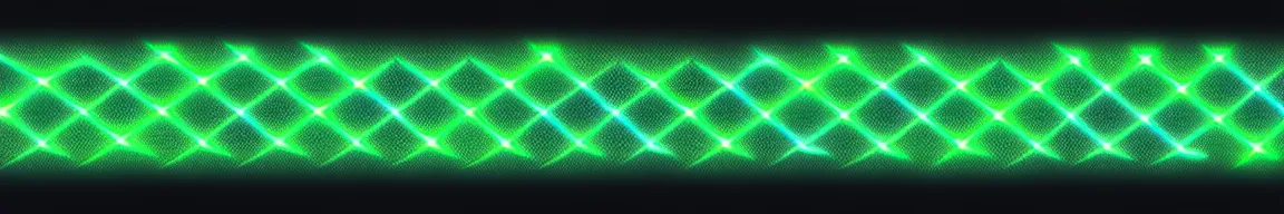 Image similar to abstract art representing data, glowing neon mesh on a dark background