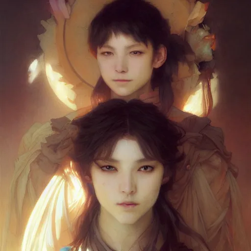 Image similar to Portrait of DataUnion Protocol - TOGETHER is more by Ayami Kojima and Ruan Jia and Mandy Jurgens and Artgerm and william-adolphe bouguereau