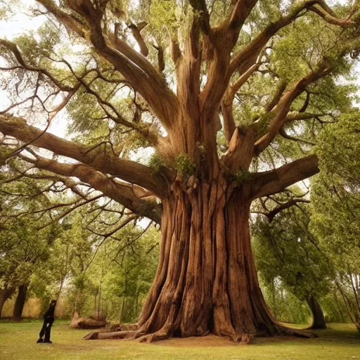 Image similar to a giant tree giving a lecture