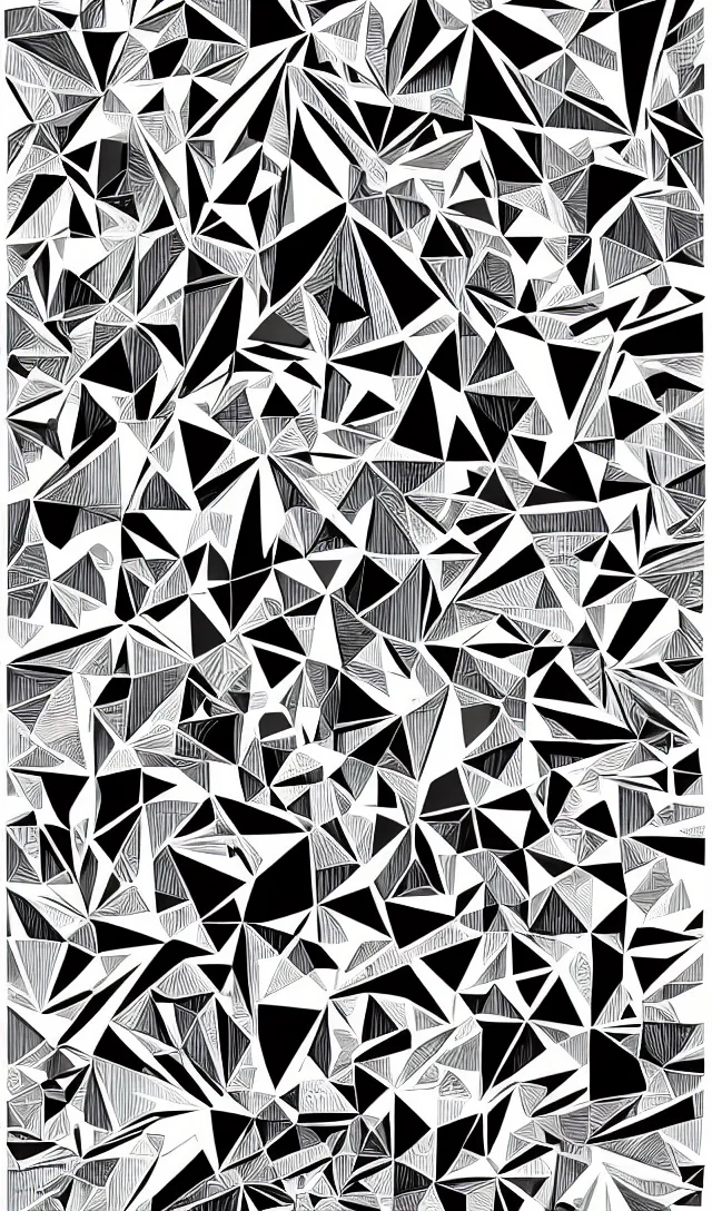 Image similar to a composition of rectangular shapes, vector art, clean, monochromatic ink, artstation, deviantart, pinterest