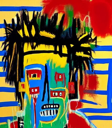 Image similar to impressive high quality high detail painting by jean - michel basquiat, hd,