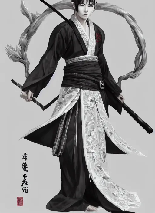 Ninja Assassin Sword Master Stock Illustration 1490203910