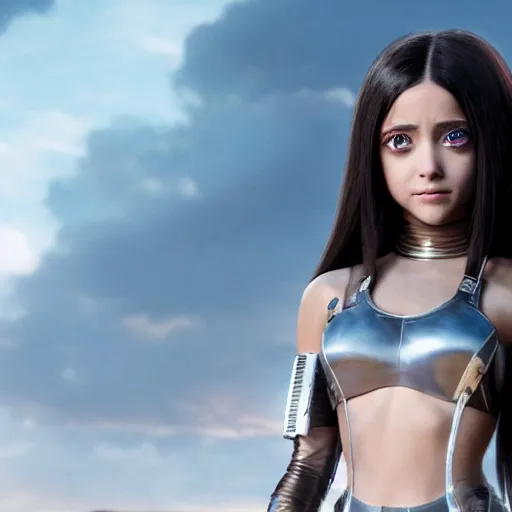 Prompt: ariana grande as alita in alita : battle angel, 8 k resolution, cinematic lighting, anatomically correct