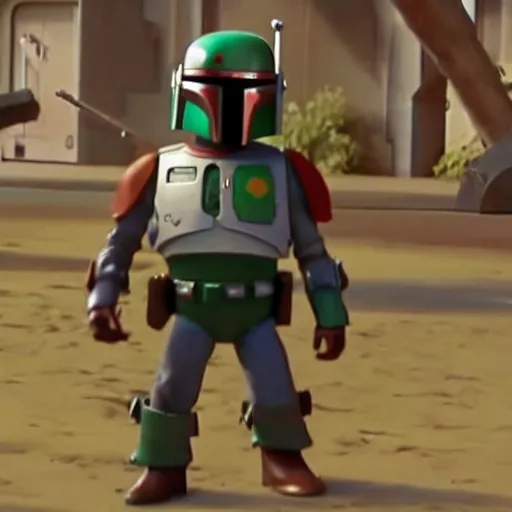 Prompt: boba fett in toy story ( 1 9 9 6 )