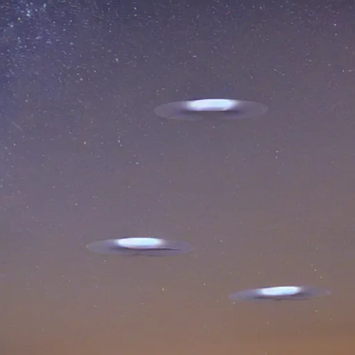 Prompt: flying saucers over Dobbstown photo