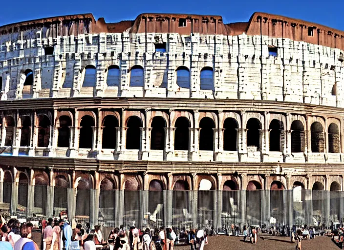 Image similar to flooded colosseum rome smoke