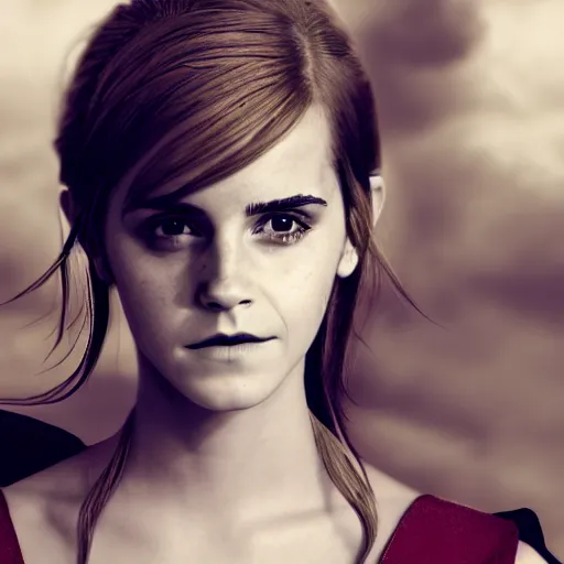 Prompt: Emma Watson modeling as Ruto from Zelda, (EOS 5DS R, ISO100, f/8, 1/125, 84mm, postprocessed, crisp face, facial features)