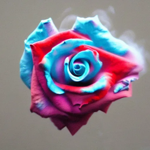 rose made of colored smoke | Stable Diffusion | OpenArt