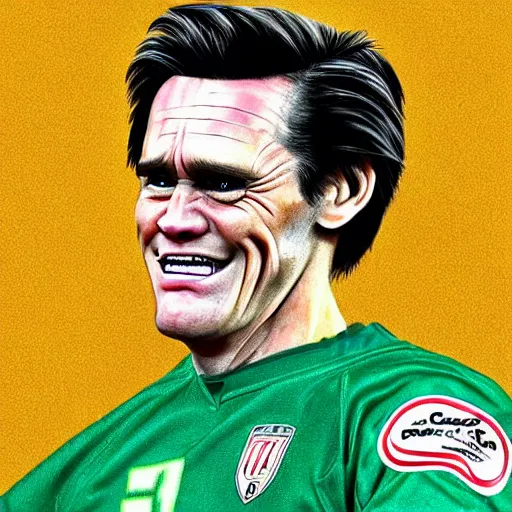 Prompt: jim carrey caricature realism, in the style of alex gard!