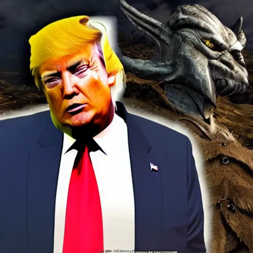 Image similar to donald trump in skyrim