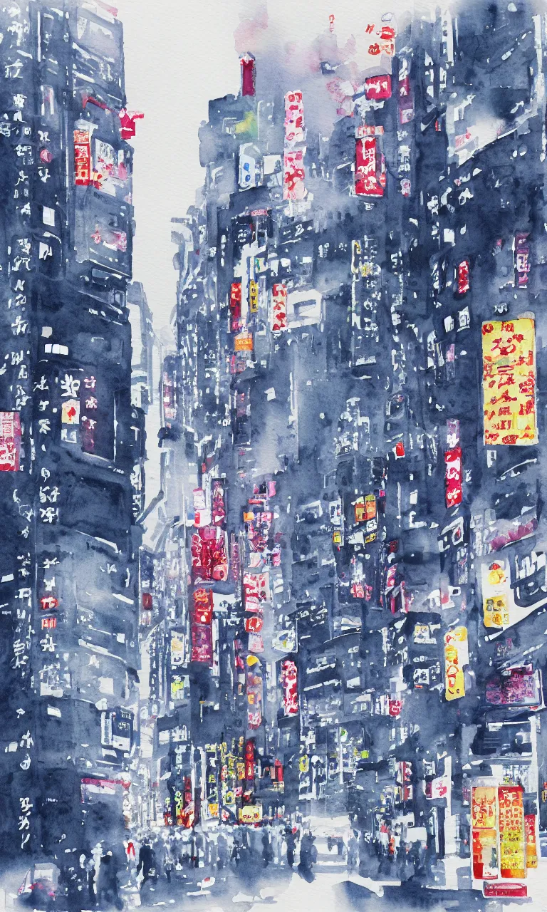 Prompt: tokyo, watercolor