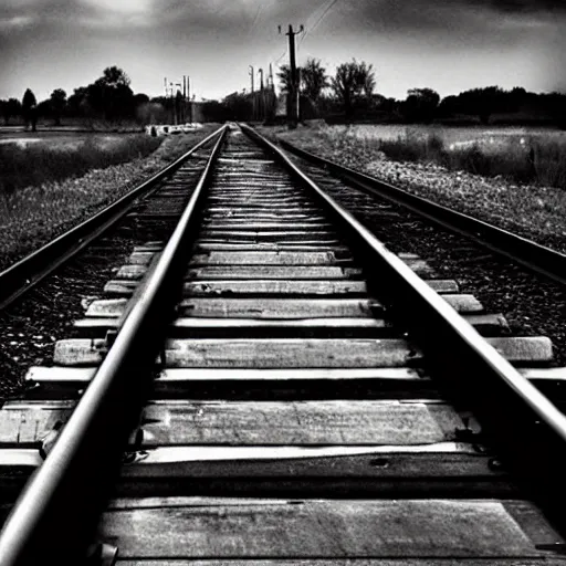 Image similar to rails in sky, award winning photo