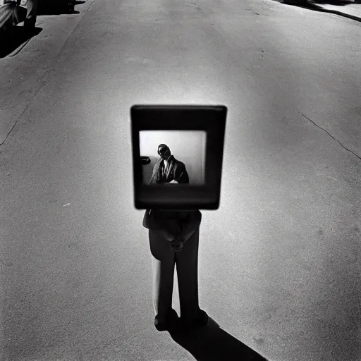 Prompt: the self portrait, by vivian maier,