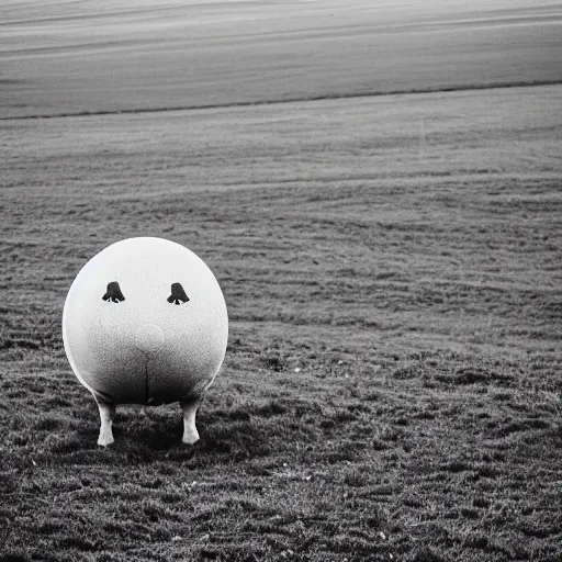Prompt: a sphere shaped cow in a field, leica summilux 5 0 mm f / 1. 4