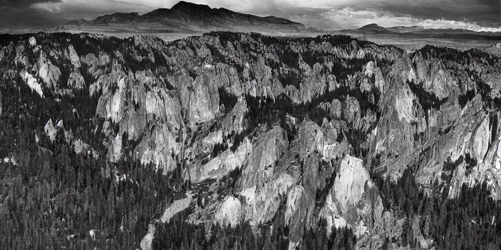 Image similar to a Ansel Adams's photograph, high definition