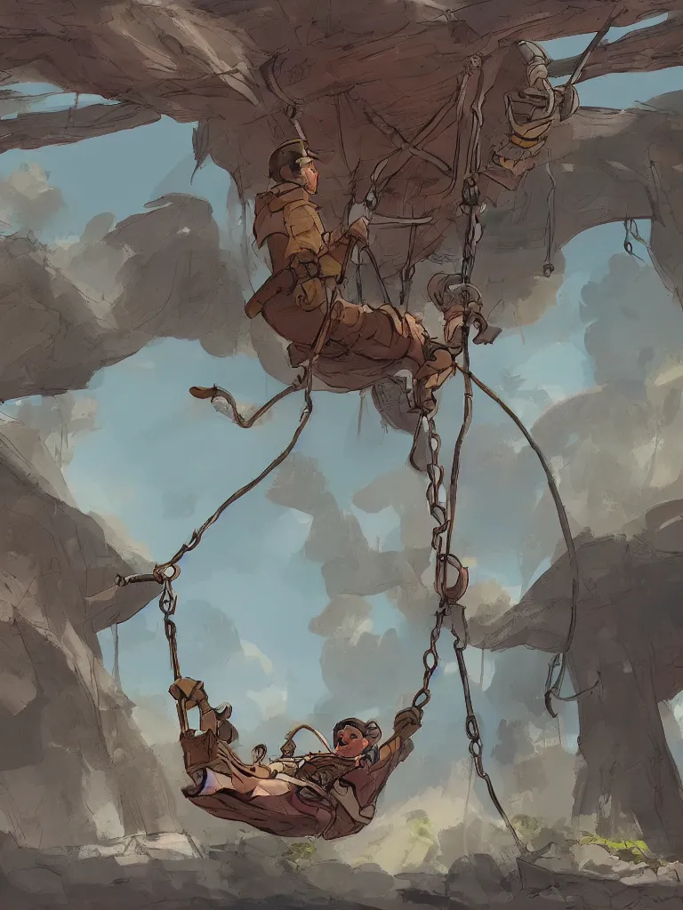 Image similar to swings by disney concept artists, blunt borders, rule of thirds