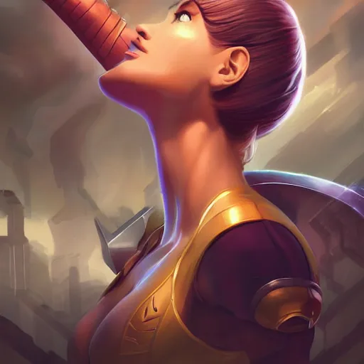 Prompt: portrait of beautiful Samus Aran, League of Legend illustration by Sam Youn:3, profile picture by Gil Elvgren:3, asymmetrical, Organic Painting, Ambient Occlusion:3, Matte Painting, bold shapes, hard edges, street art, trending on artstation, realistic:2 by Rob Rey:5