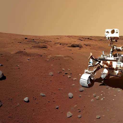 Prompt: obama on mars