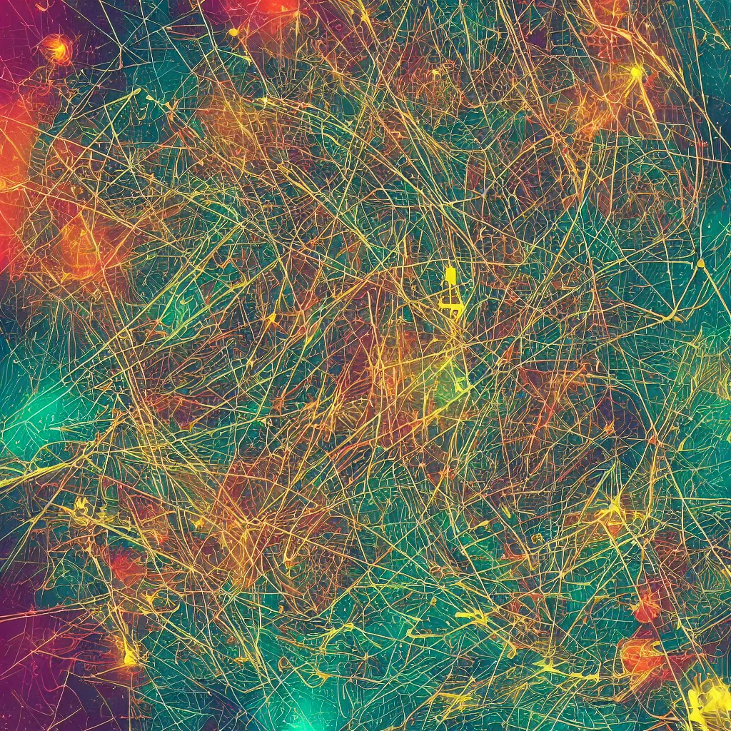 Image similar to LP album cover for a song CESIUM, sparks, lasers, intricate details